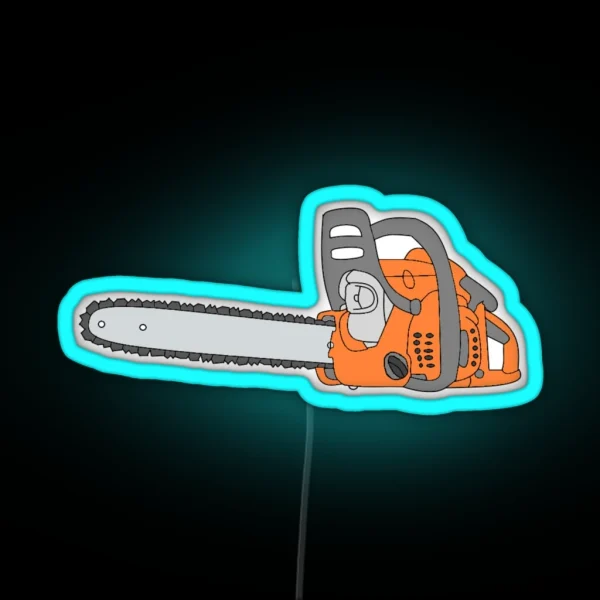 Chainsaw Chainsaw Design RGB Neon Sign