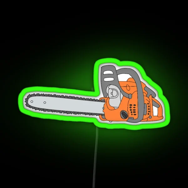 Chainsaw Chainsaw Design RGB Neon Sign
