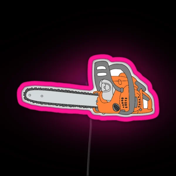 Chainsaw Chainsaw Design RGB Neon Sign