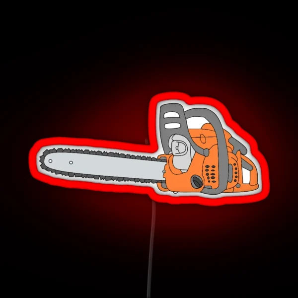 Chainsaw Chainsaw Design RGB Neon Sign