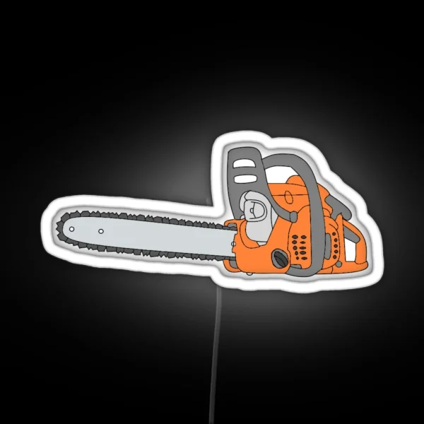 Chainsaw Chainsaw Design RGB Neon Sign