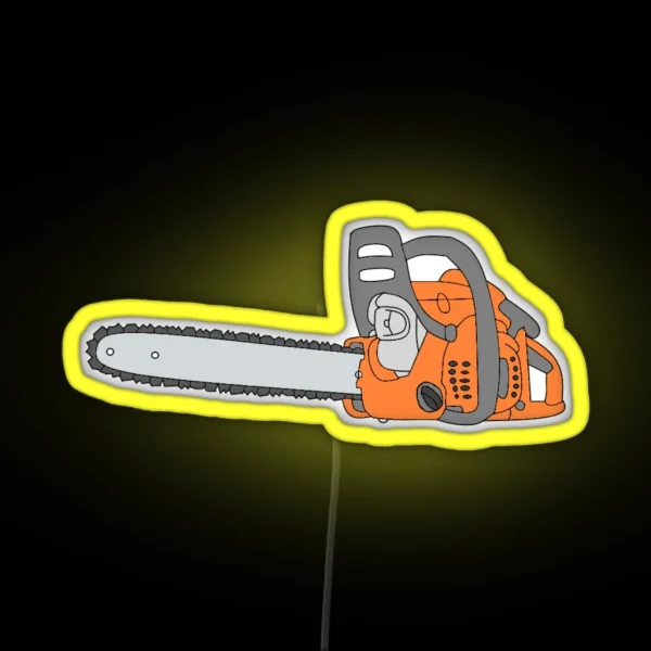 Chainsaw Chainsaw Design RGB Neon Sign