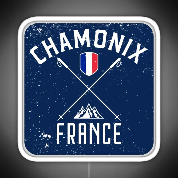 Chamonix France Ski RGB Neon Sign