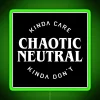 Chaotic Neutral Alignment Kinda Care Kinda Don T Funny Quotes RGB Neon Sign - Image 4