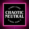Chaotic Neutral Alignment Kinda Care Kinda Don T Funny Quotes RGB Neon Sign - Image 6