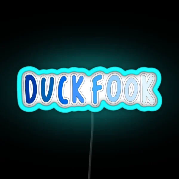 Chapel Hill Duck Fook RGB Neon Sign