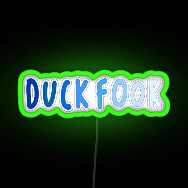 Chapel Hill Duck Fook RGB Neon Sign
