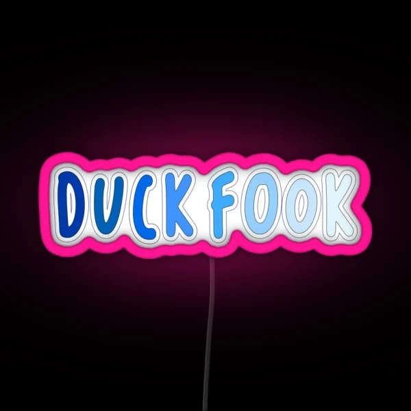 Chapel Hill Duck Fook RGB Neon Sign