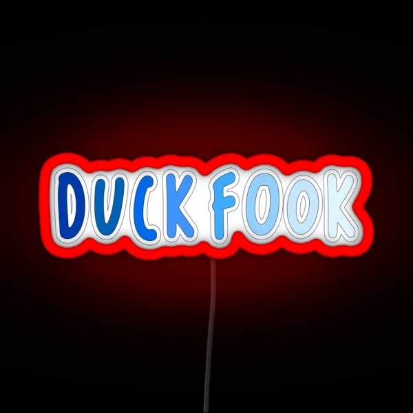 Chapel Hill Duck Fook RGB Neon Sign
