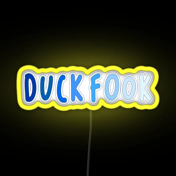 Chapel Hill Duck Fook RGB Neon Sign