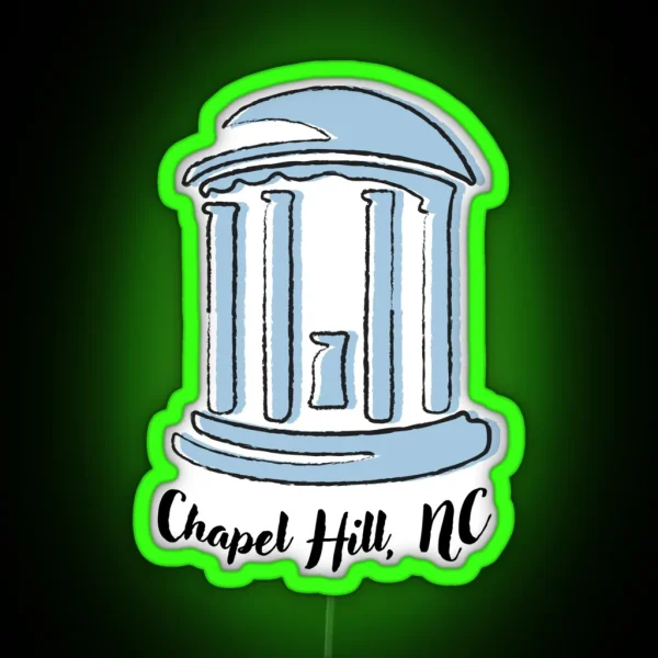 Chapel Hill NC Wishing Well RGB Neon Sign