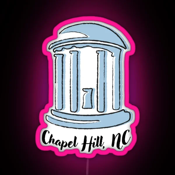 Chapel Hill NC Wishing Well RGB Neon Sign
