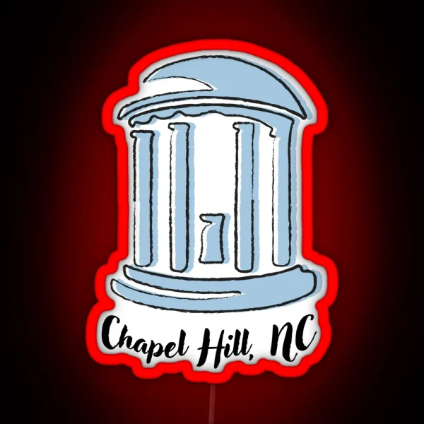 Chapel Hill NC Wishing Well RGB Neon Sign