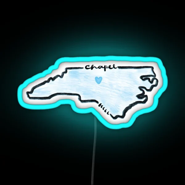 Chapel Hill North Carolina RGB Neon Sign