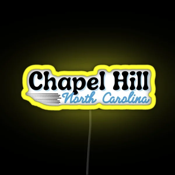 Chapel Hill UNC Tarheels RGB Neon Sign