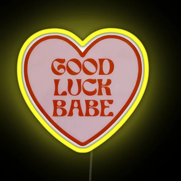 Chappell Roan Good Luck Babe RGB Neon Sign