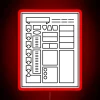 Character Sheet Dungeons And Dragons Line Art Series RGB Neon Sign - Image 2