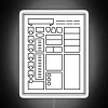 Character Sheet Dungeons And Dragons Line Art Series RGB Neon Sign - Image 5
