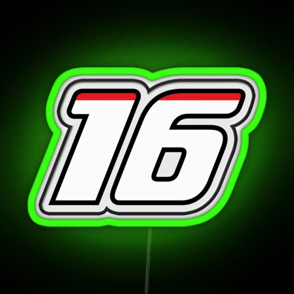 Charles Leclerc 16 Formula 1 RGB Neon Sign