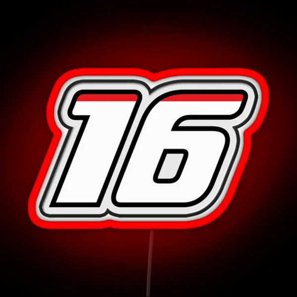 Charles Leclerc 16 Formula 1 RGB Neon Sign