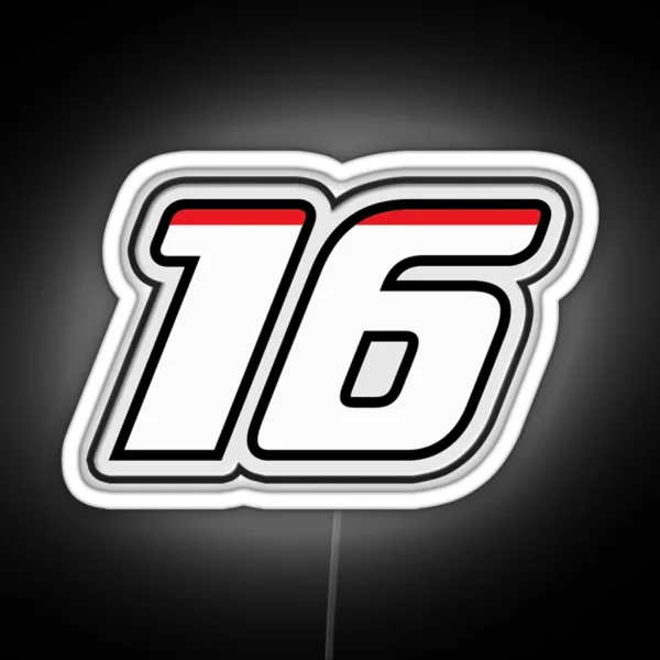 Charles Leclerc 16 Formula 1 RGB Neon Sign