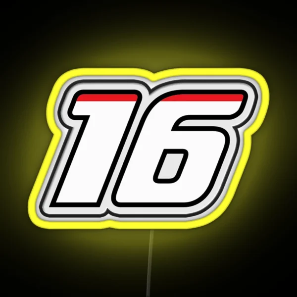 Charles Leclerc 16 Formula 1 RGB Neon Sign
