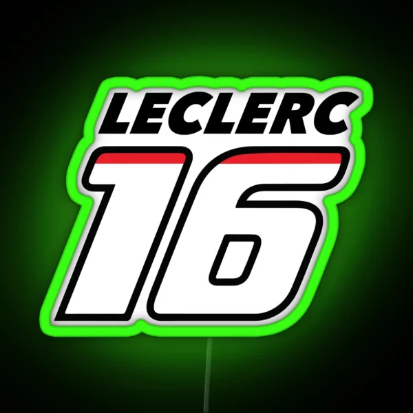 Charles Leclerc 16 RGB Neon Sign