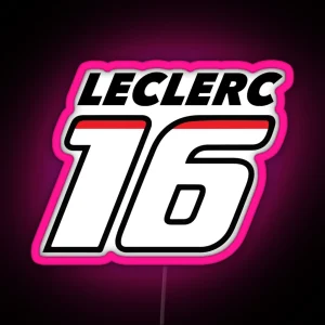 Charles Leclerc 16 RGB Neon Sign