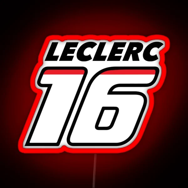 Charles Leclerc 16 RGB Neon Sign