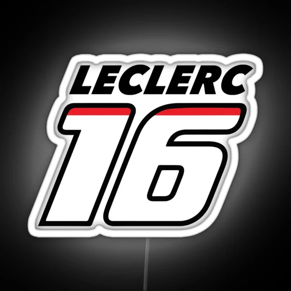 Charles Leclerc 16 RGB Neon Sign