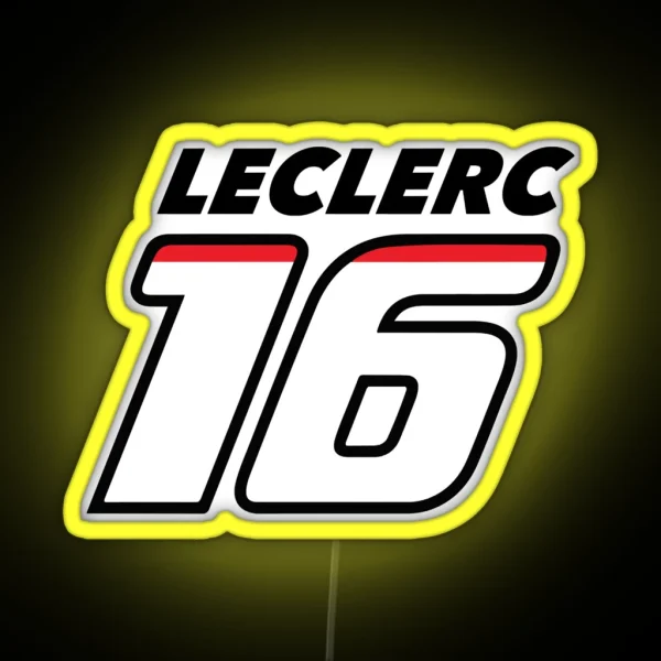 Charles Leclerc 16 RGB Neon Sign