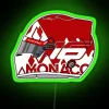 Charles Leclerc 2024 Monaco Helmet RGB Neon Sign - Image 3