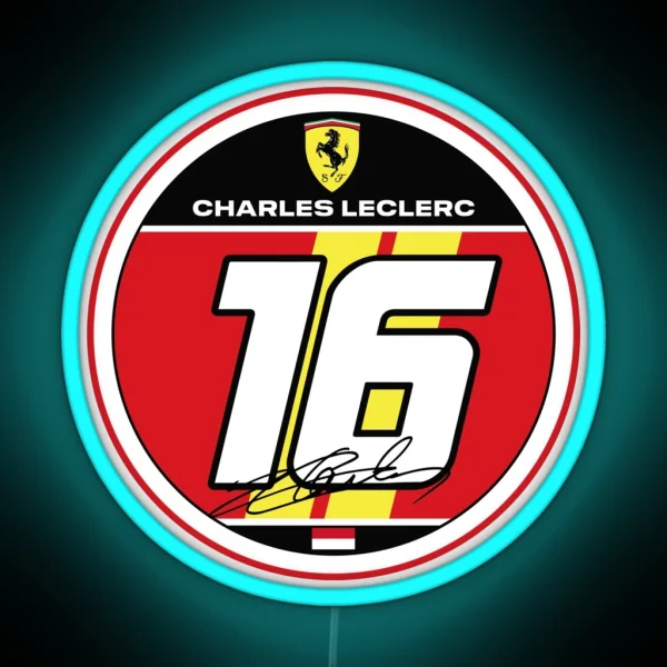 Charles Leclerc 2024 RGB Neon Sign