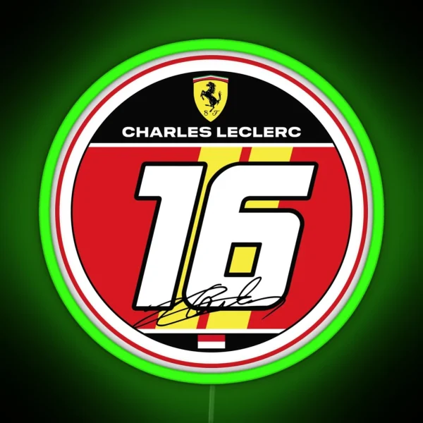 Charles Leclerc 2024 RGB Neon Sign