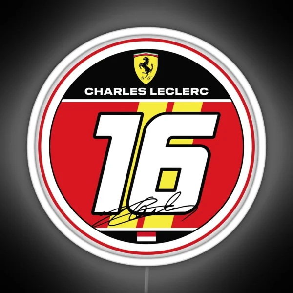 Charles Leclerc 2024 RGB Neon Sign