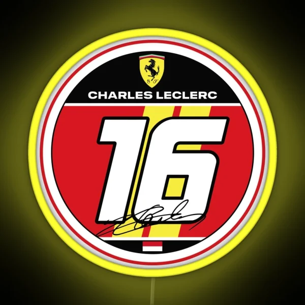 Charles Leclerc 2024 RGB Neon Sign