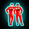 Charles Leclerc And Carlos Sainz RGB Neon Sign - Image 2