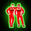 Charles Leclerc And Carlos Sainz RGB Neon Sign - Image 3