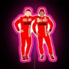 Charles Leclerc And Carlos Sainz RGB Neon Sign - Image 6