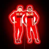 Charles Leclerc And Carlos Sainz RGB Neon Sign