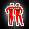 Charles Leclerc And Carlos Sainz RGB Neon Sign - Image 4