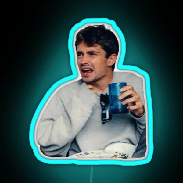 Charles Leclerc Eating A Jalapeno RGB Neon Sign