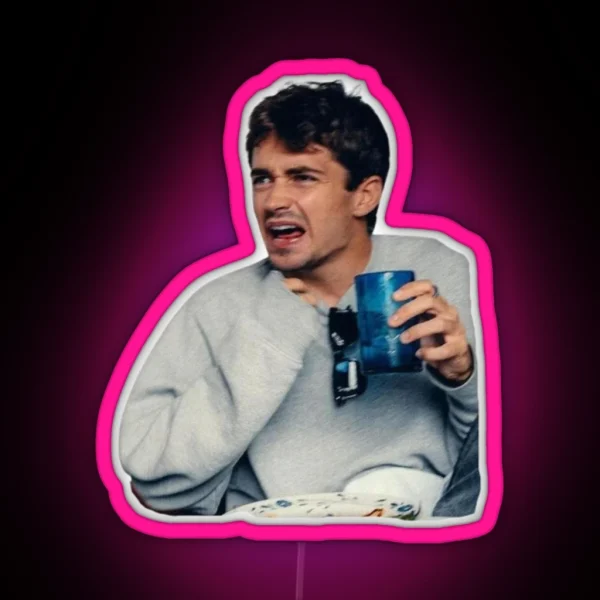 Charles Leclerc Eating A Jalapeno RGB Neon Sign