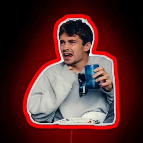 Charles Leclerc Eating A Jalapeno RGB Neon Sign
