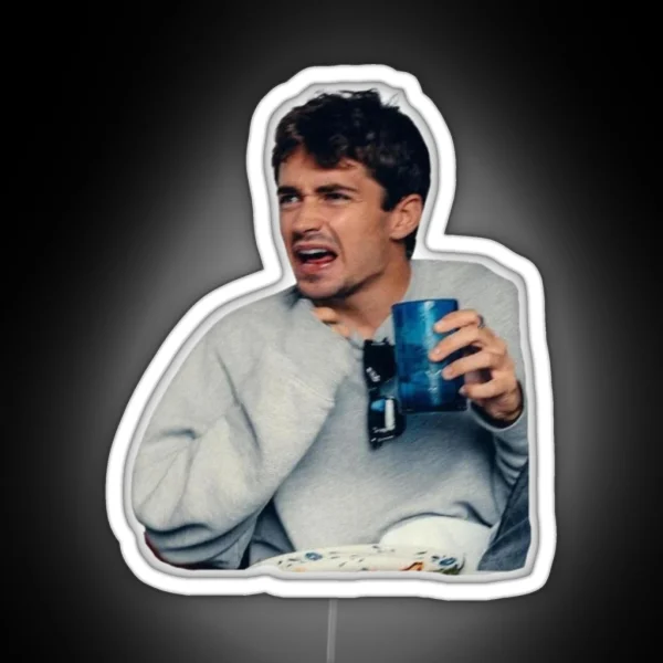 Charles Leclerc Eating A Jalapeno RGB Neon Sign