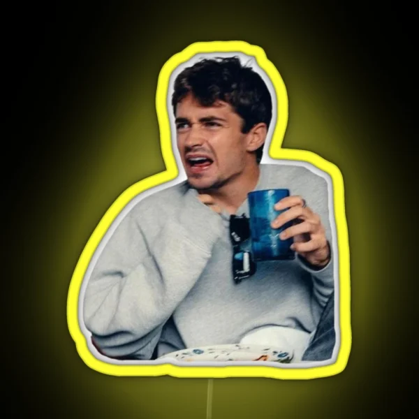Charles Leclerc Eating A Jalapeno RGB Neon Sign