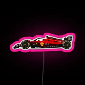 Charles Leclerc F1 2022 Ferrari Car Art RGB Neon Sign