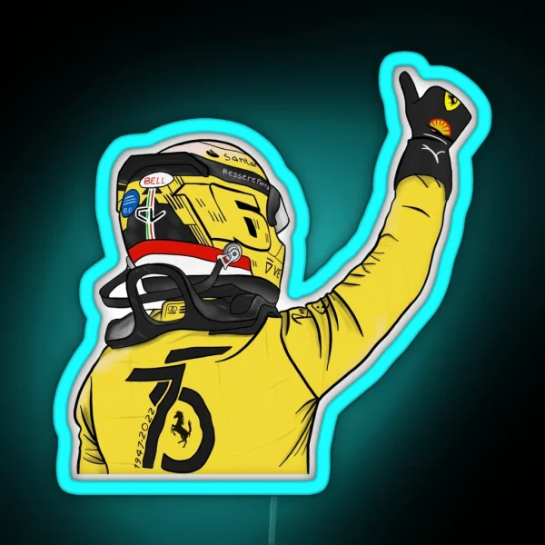 Charles Leclerc Giallo Modena Monza 2022 RGB Neon Sign