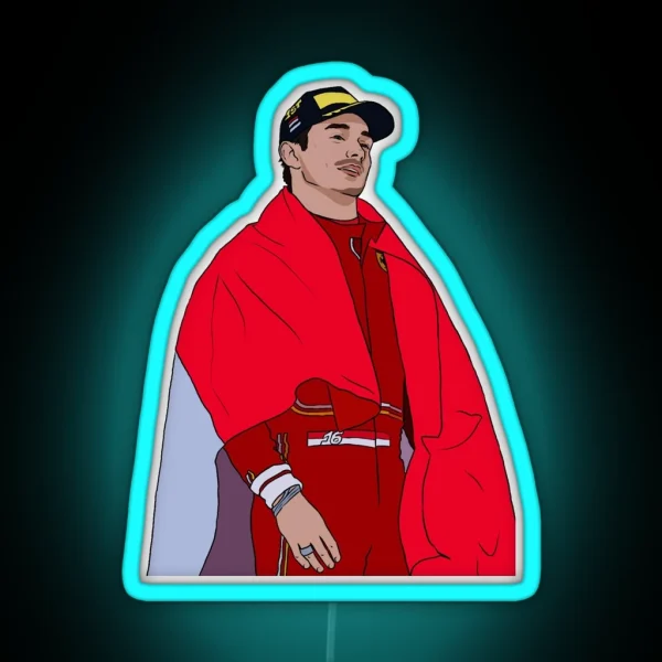Charles Leclerc Monaco 2024 RGB Neon Sign