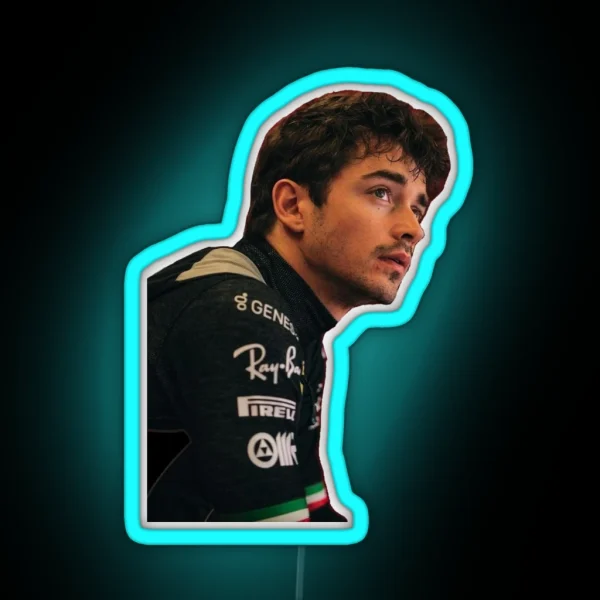 Charles Leclerc RGB Neon Sign
